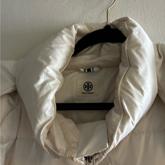 Tory Burch Sport Cream Puffer Jacket - Picture 4 of 4
